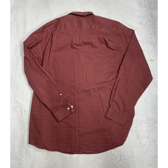 L.L. Bean Shirt Men's Large Red/White Long Sleeve Button Down Item ID 275569 - Picture 8 of 8
